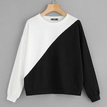Shein Two-tone Drop Shoulder Sweatshirt