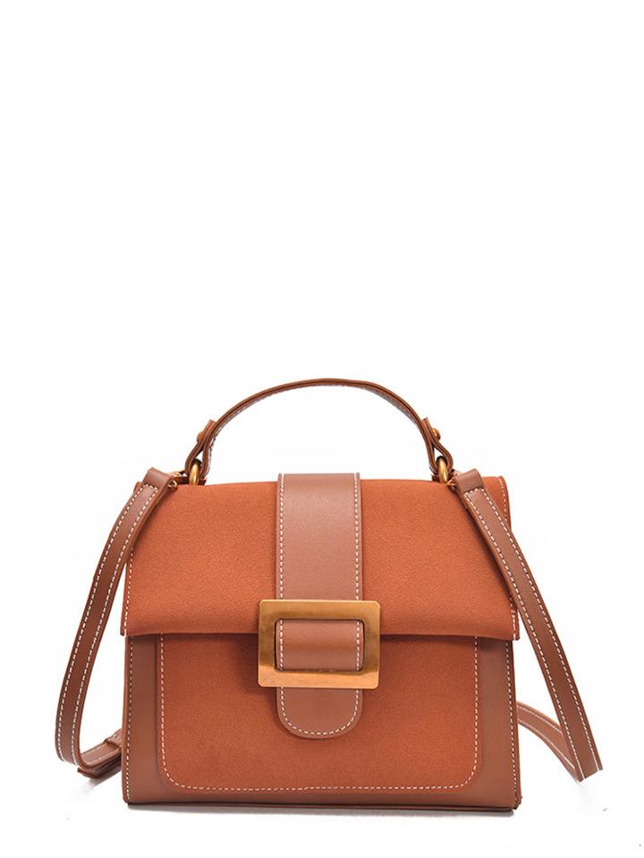 Shein Buckle Front Satchel Bag