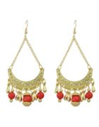Shein Newest Coming Grceful Style Ladies Red Earrings