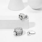 Shein Rhinestone Detail Layered Ring Set 3pcs