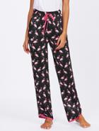 Shein Flamingo Print Drawstring Pajama Pants