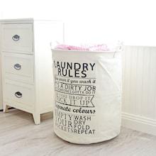 Shein Slogan Print Bucket Organizer