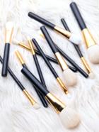Shein Black Wool 12pcs Professional Makeup Brush Set
