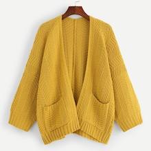 Shein Drop Shoulder Dual Pocket Cardigan