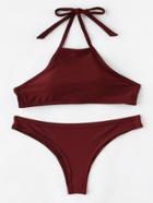 Shein Halter Beach Bikini Set