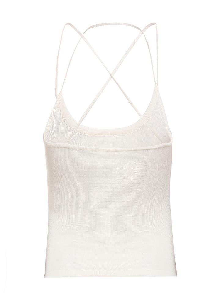 Shein Halter Neck Crisscross Ribbed Cami Top