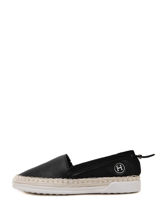 Shein Black Round Toe Thick-soled Flats