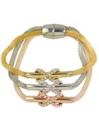 Shein Latest Multilayers Braided Chain Rhinestone Bowknot Magnetic Bracelet