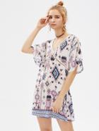 Shein V-neckline Tribal Print Dress