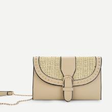 Shein Piping Detail Chain Clutch Bag