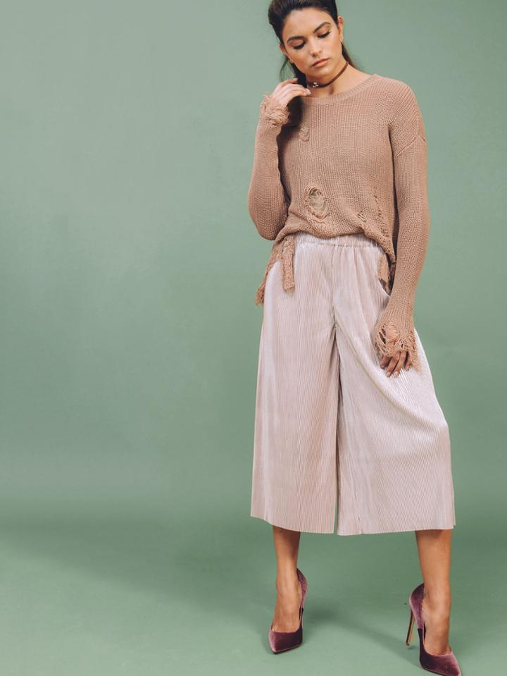 Shein Pink Crop Pants