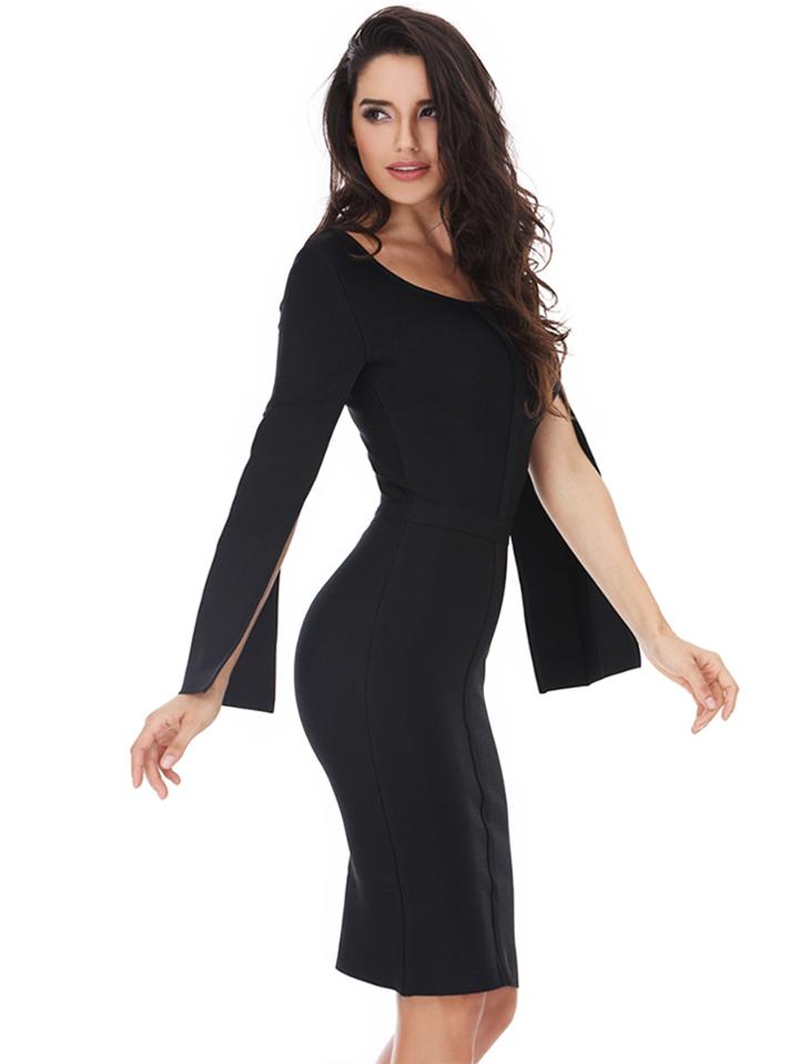 Shein Split Sleeve Bandage Dress