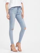 Shein Faded Wash Knee Ripped Jeans
