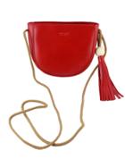 Shein Red Vintage Style Pu Leather Small Handbag For Ladies