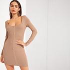 Shein Buttoned Front Form Fitted Dress