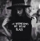 Shein Letters Printing Couple Short Sleeve T-shirt
