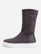 Shein Round Toe Flatform Mid Calf Boots