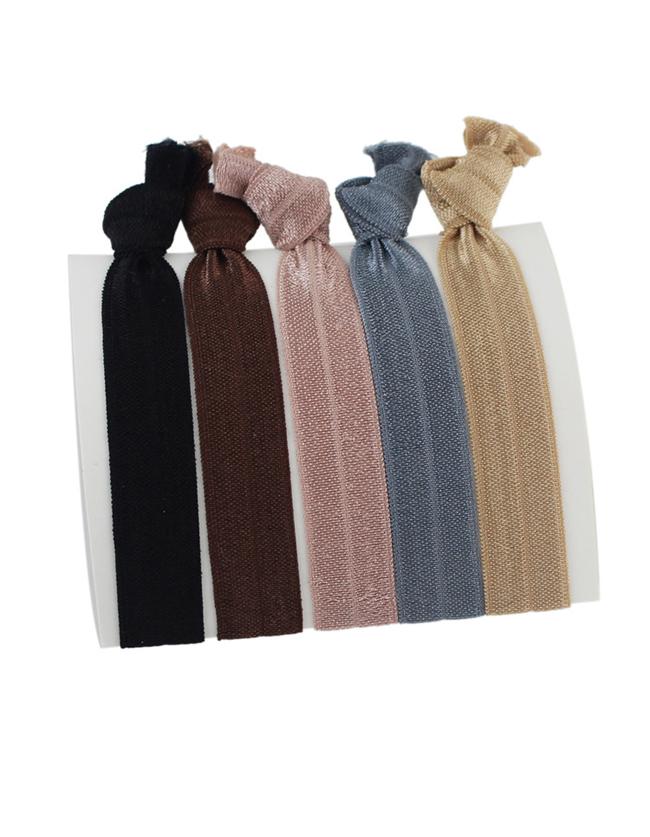 Shein Coffee 5 Pcs One Set Hair Band