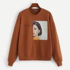 Shein Plus Figure Print Tunic Pullover
