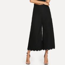 Shein Scallop Flare Hem Pants