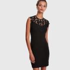 Shein Guipure Lace Applique Yoke Keyhole Back Dress