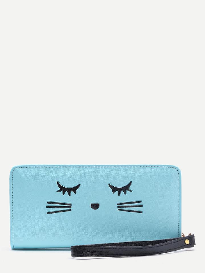 Shein Cat Face Cute Wristlet
