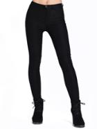 Shein Black Skinny Elastic Denim Pant