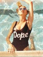 Shein Black Chic One Piece Swimwear