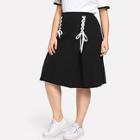 Shein Plus Lace Up Skirt