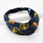 Shein Plant Print Twist Headband