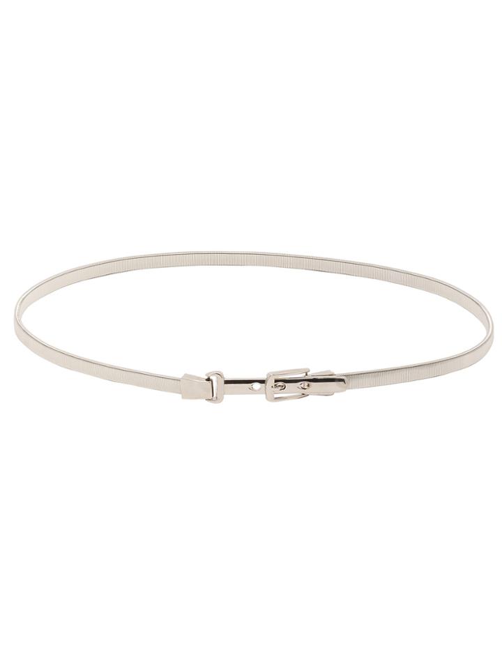 Shein Sliver Skinny Buckle Belt