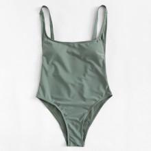Shein Low Back Adjustable Straps Swimsuit