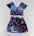 Shein High-waist Cannabis Leaf Dress Set