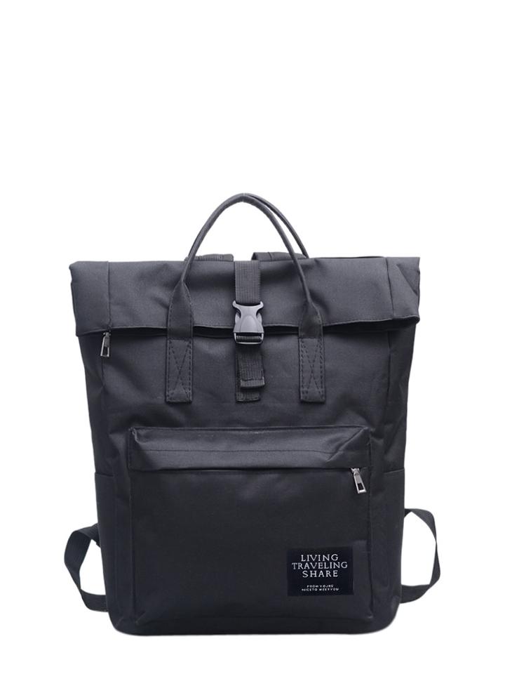Shein Roll Up Canvas Backpack