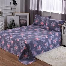 Shein Flamingos Print Flat Sheet 1pc