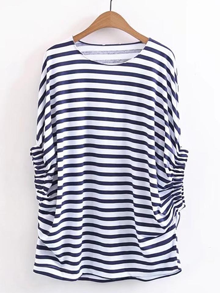 Shein Elastic Cuff Loose Tee