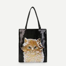 Shein Animal Pattern Tote Bag