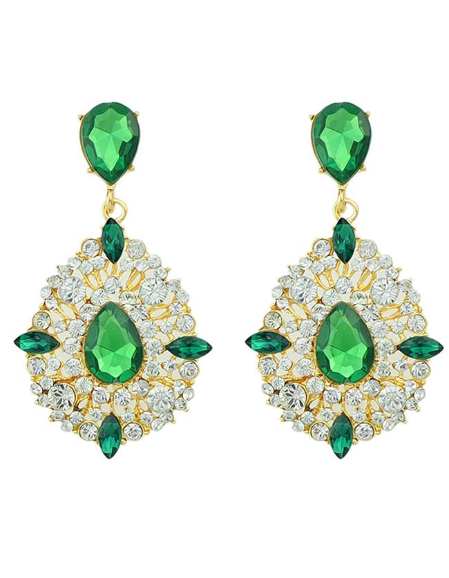 Shein Colored Rhinestone Earrings For Women