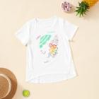 Shein Girls Ice Cream Print T-shirt