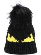 Shein Black Monster Patterned Twisted Ball Hat