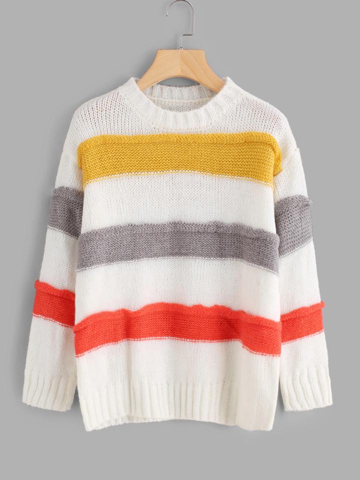 Shein Contrast Panel Jumper