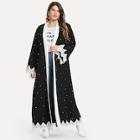 Shein Plus Contrast Lace Beaded Coat
