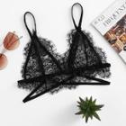 Shein Harness Detail Eyelash Lace Bralette