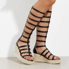 Shein Gladiator Wedge Sandals