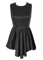 Rosewe Chic Round Neck Sleeveless Black Dress For Party