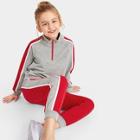 Shein Girls Raglan Sleeve Pullover & Color- Block Pants Set