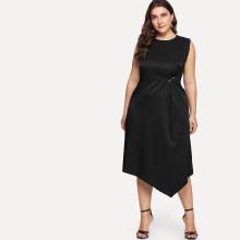 Shein Plus Asymmetrical Hem Dress