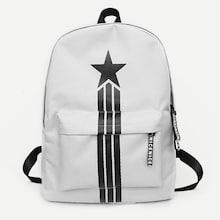 Shein Men Striped Print Pocket Front Backpack