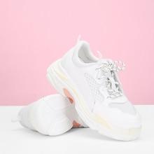 Shein Lace-up Contrast Mesh Sneakers