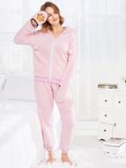 Shein Zip Up Ear Hoodie Plush Pajama Set